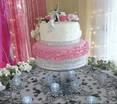 Image of two tier birthday cake done by Jenny's Amazing Cakes